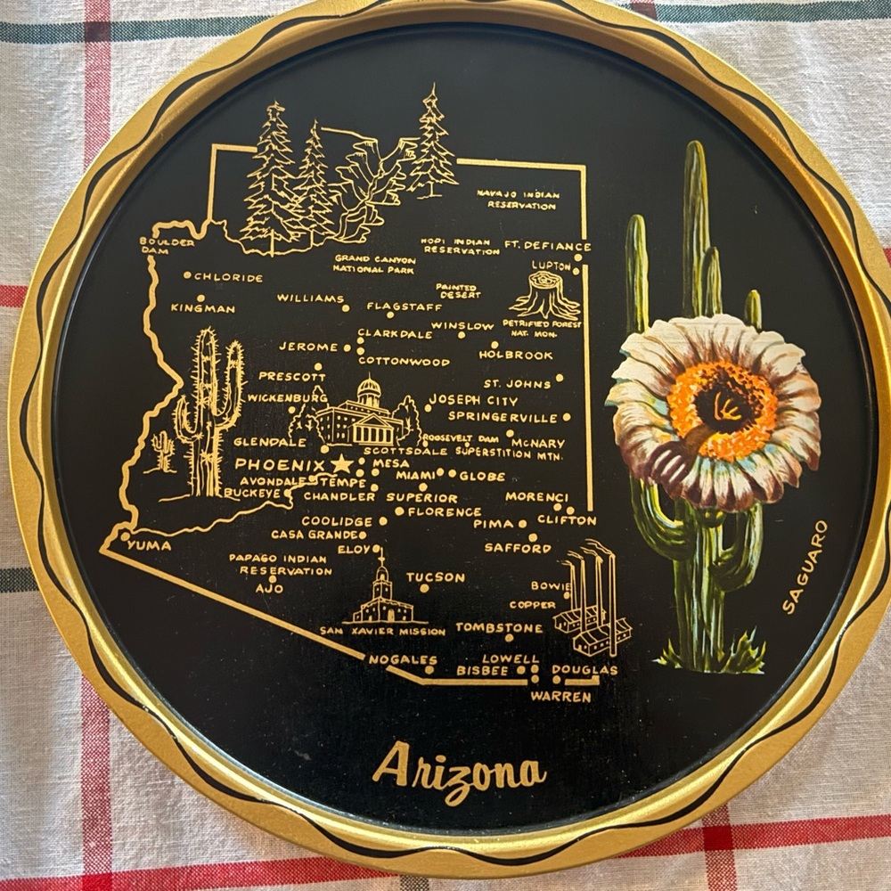 Arizona Souvenir Decorative Plate Tray